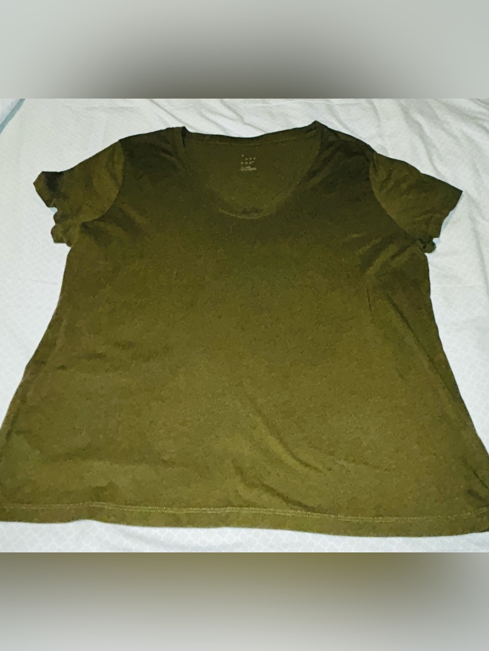 a new day Olive Crew Neck Short Sleeve Tee